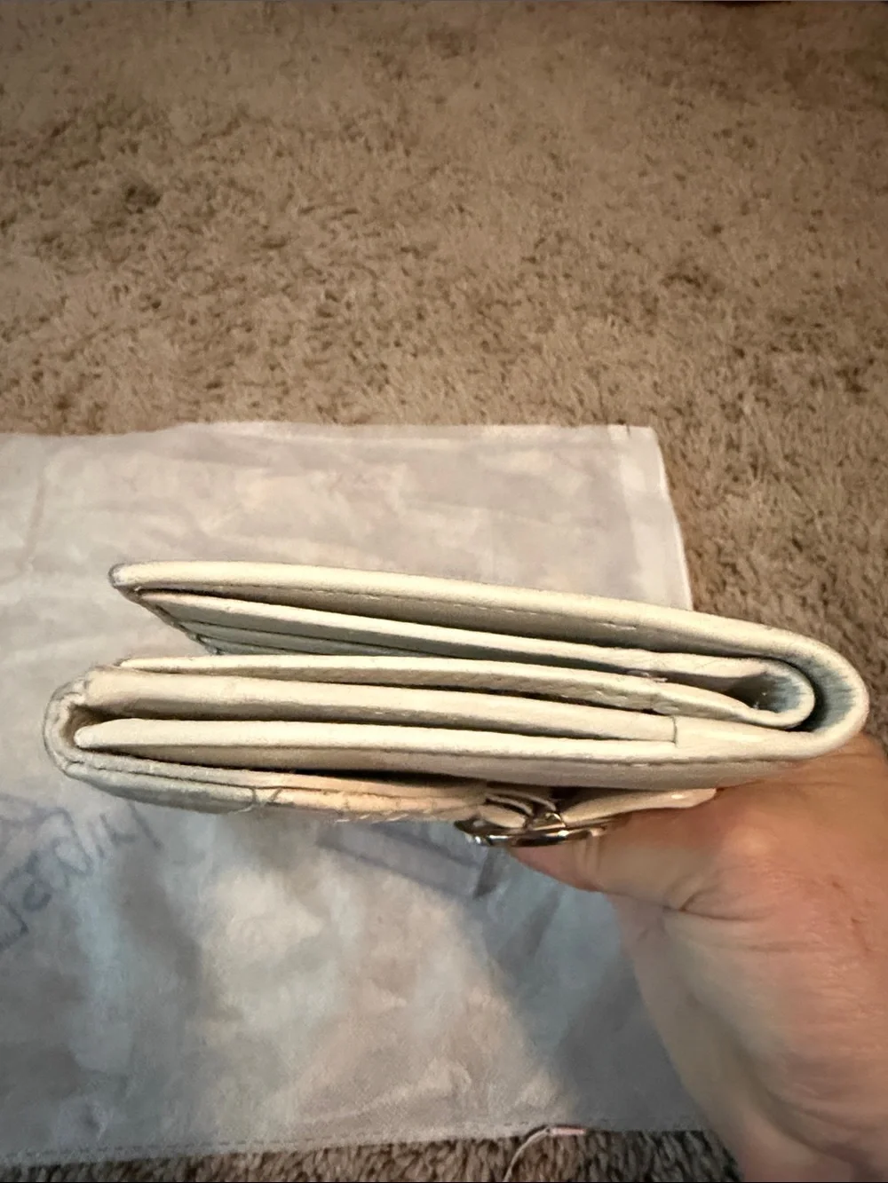 Dior Quilted Cannage Flap Wallet